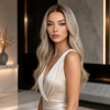 20 Inch Brazilian Virgin Hair Blonde Color Wigs