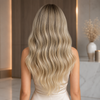 20 Inch Brazilian Virgin Hair Blonde Color Wigs