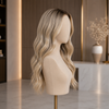 20 Inch Brazilian Virgin Hair Blonde Color Wigs