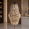20 Inch Brazilian Virgin Hair Blonde Color Wigs