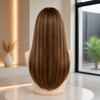 Frame Highlight Medium Brown Ready to Wear Glueless Wigs