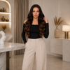 18 Inch Glueless Lace Front Wigs 100% Virgin hair