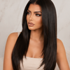 Natural Color Straight Layered Glueless Wigs