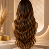 Wavy Glueless Lace Front Wigs Brazilian Virgin Hair