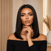 Pelucas frontales de encaje sin pegamento con línea de cabello natural pre-arrancada