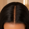 Pelucas frontales de encaje sin pegamento con línea de cabello natural pre-arrancada
