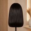 Pelucas frontales de encaje sin pegamento con línea de cabello natural pre-arrancada