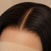 Pelucas frontales de encaje sin pegamento con línea de cabello natural pre-arrancada