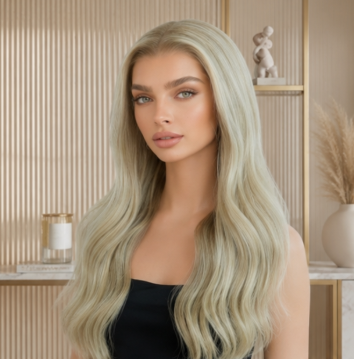 Blonde Balayage Glueless Wigs Brazilian virgin Hair