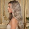 Blonde Balayage Glueless Wigs Brazilian virgin Hair