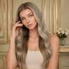 Blonde Balayage Glueless Wigs Brazilian virgin Hair