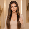 18 Inch Balayage Glueless Wigs Brazilian virgin Hair