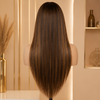 18 Inch Balayage Glueless Wigs Brazilian virgin Hair